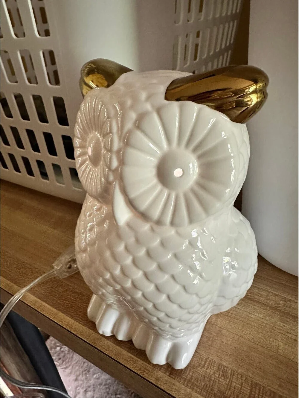 EUC Pottery Barn Kids Ceramic Owl Nightlight